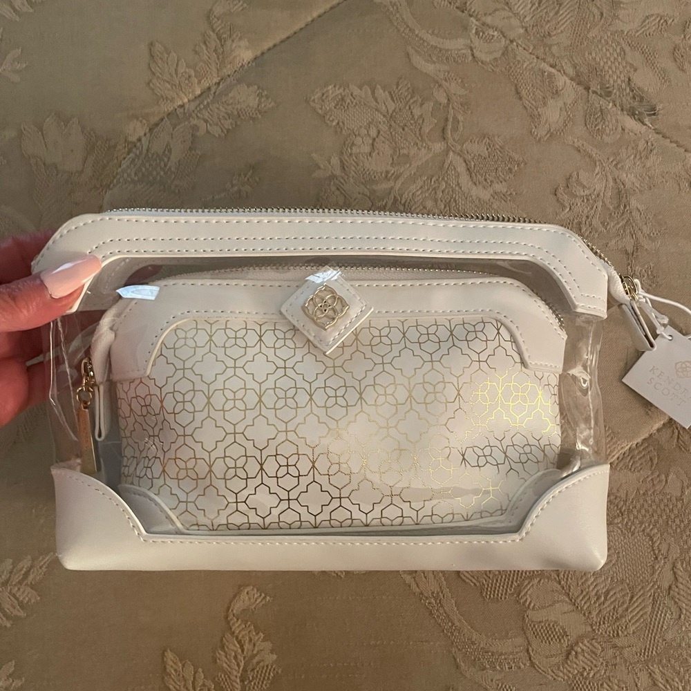 NWT Winter Collection 2022 KENDRA SCOTT Travel Pouches Cosmetic Bags Duo